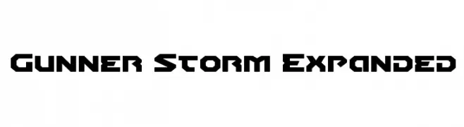 Gunner Storm Expanded  Descarca Fonturi Gratis