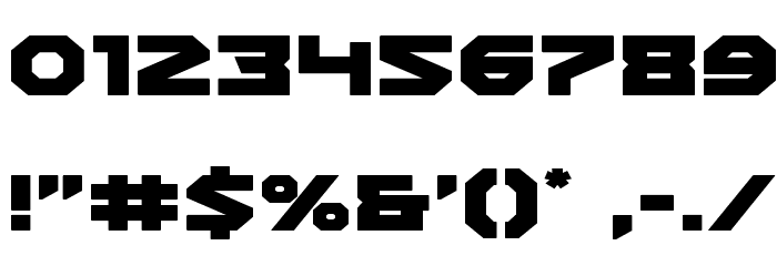 Gunner Storm Expanded Font OTHER CHARS