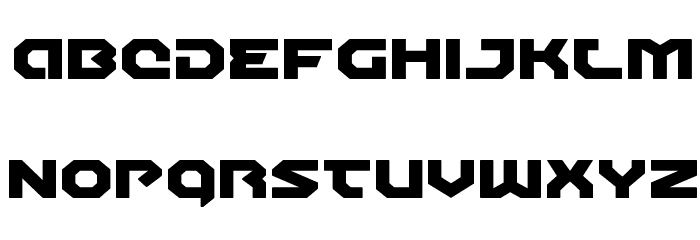 Gunner Storm Expanded Font LOWERCASE