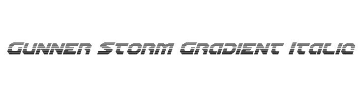 Gunner Storm Gradient Italic  Descarca Fonturi Gratis
