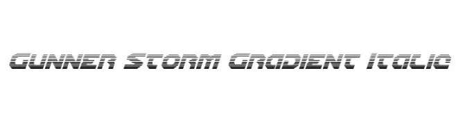 Gunner Storm Gradient Italic 