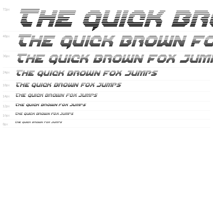 Gunner Storm Gradient Italic Waterfall