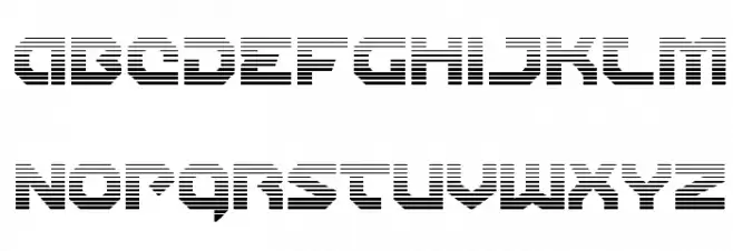 Gunner Storm Gradient Font Litere mari