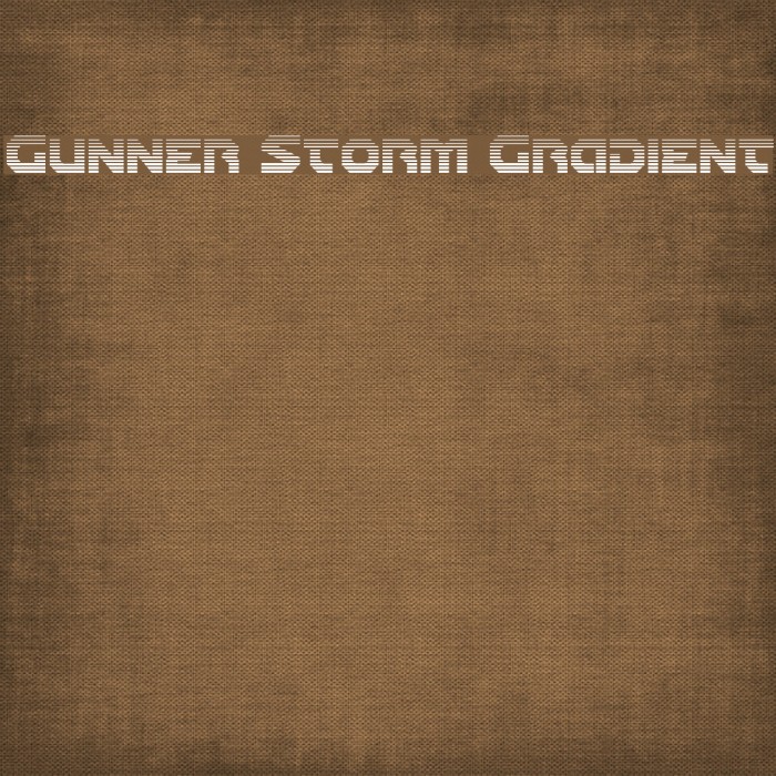 Gunner Storm Gradient Font examples