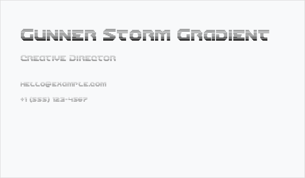 Gunner Storm Gradient Business Card