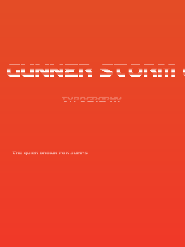 Gunner Storm Gradient Poster