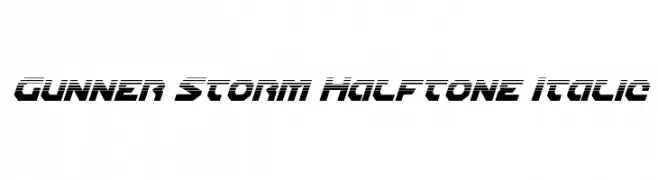 Gunner Storm Halftone Italic 