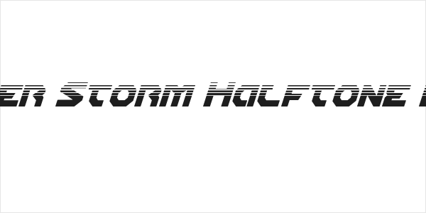 Gunner Storm Halftone Italic Logo