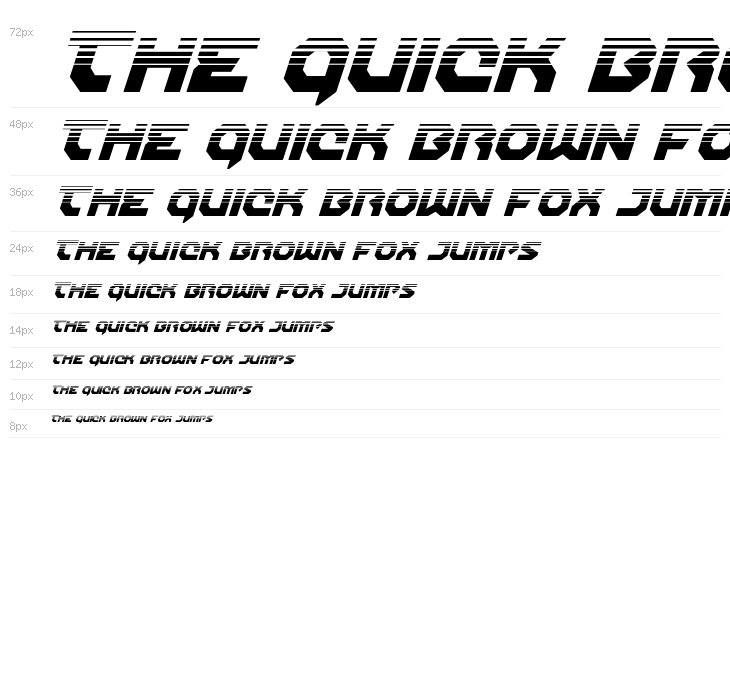 Gunner Storm Halftone Italic Waterfall