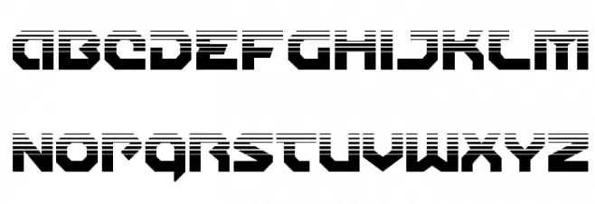 Gunner Storm Halftone Fonte MAIÚSCULAS