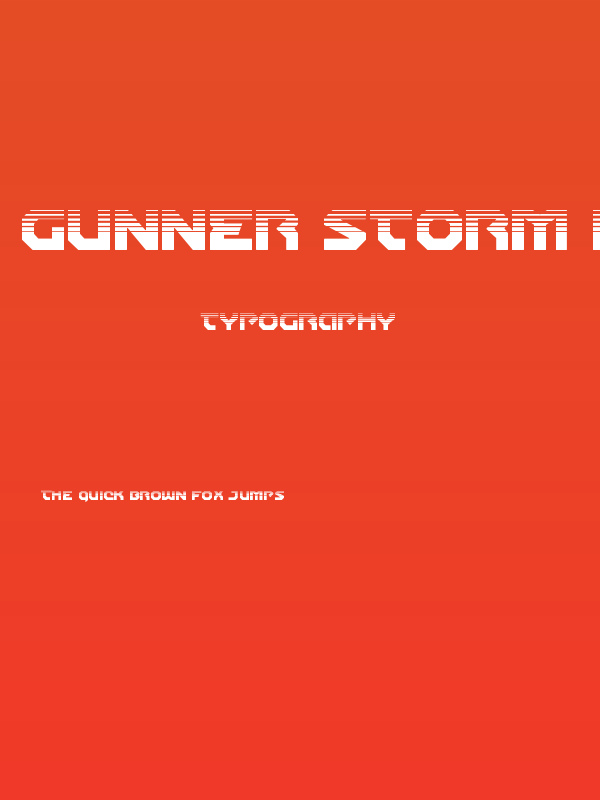 Gunner Storm Halftone Poster