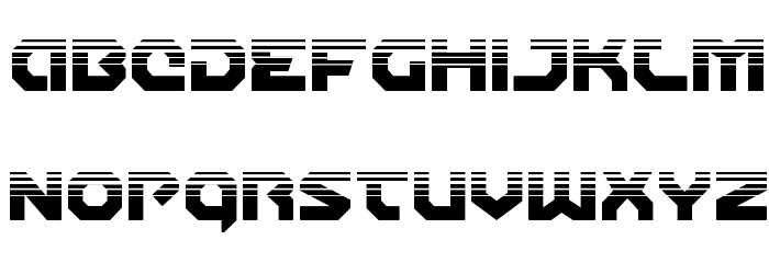 Gunner Storm Halftone Font LOWERCASE