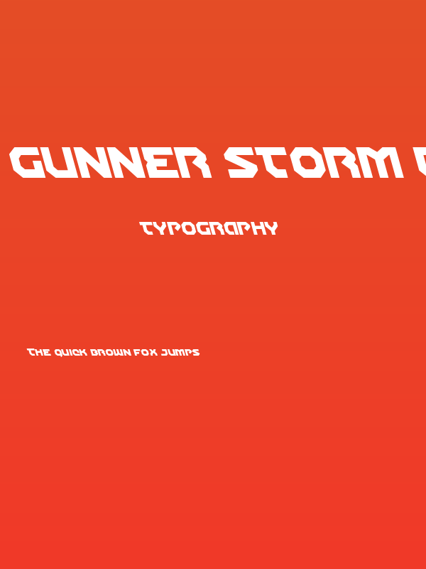 Gunner Storm Leftalic Poster