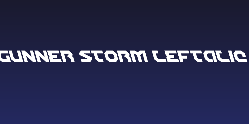 Gunner Storm Leftalic Social Header
