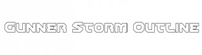 Gunner Storm Outline 