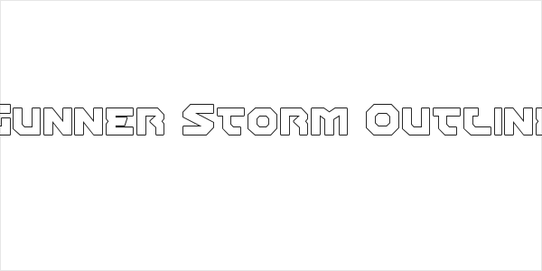 Gunner Storm Outline Logo