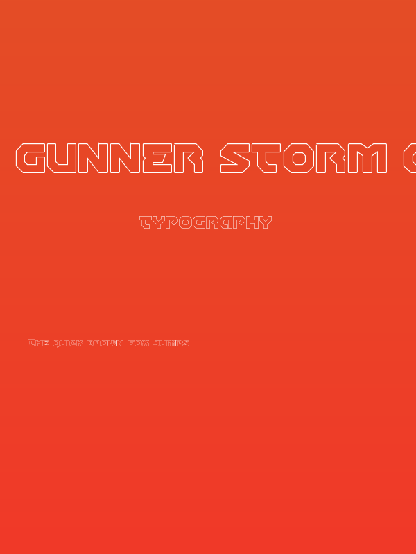 Gunner Storm Outline Poster