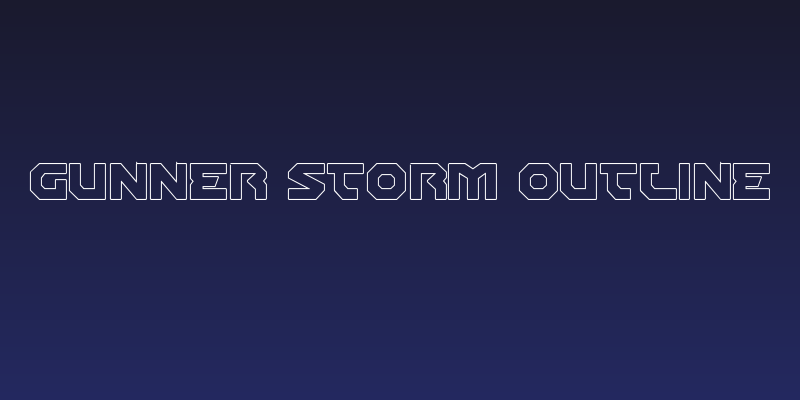 Gunner Storm Outline Social Header