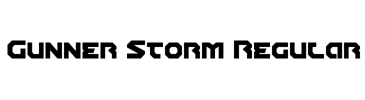 Gunner Storm Regular  Frei Schriftart Herunterladen