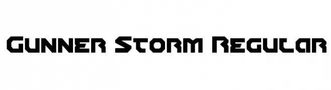 Gunner Storm Regular  Descarca Fonturi Gratis