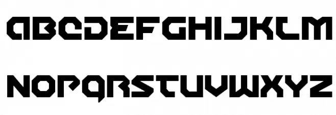 Gunner Storm Regular Шрифта ВЕРХНИЙ