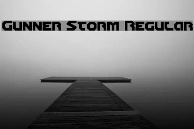 Gunner Storm Regular Font examples