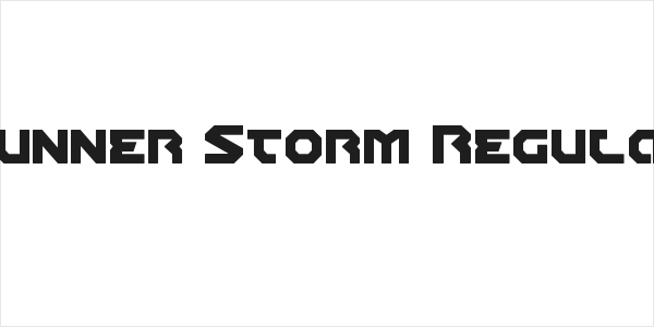 Gunner Storm Regular Logo