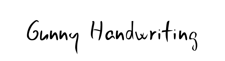 Gunny Handwriting  baixar fontes gratis