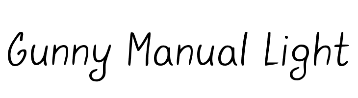 Gunny Manual Light  Descarca Fonturi Gratis