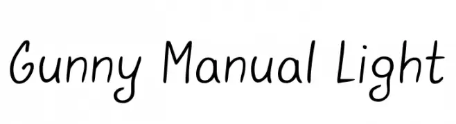 Gunny Manual Light  Frei Schriftart Herunterladen