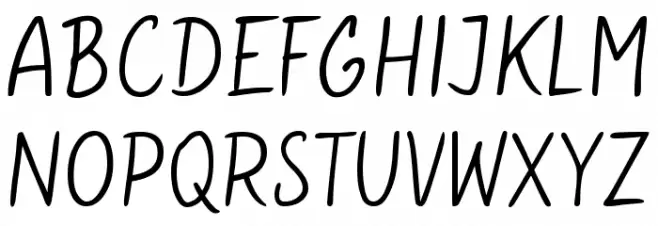 Gunny Manual Light Schriftart Groß