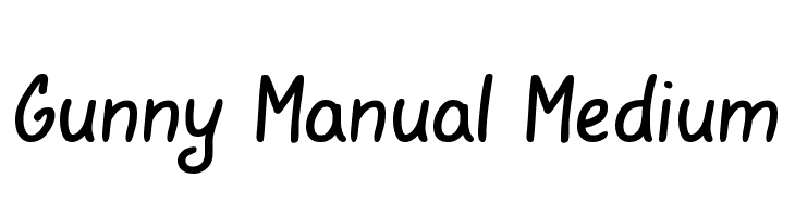 Gunny Manual Medium  Fuentes Gratis Descargar