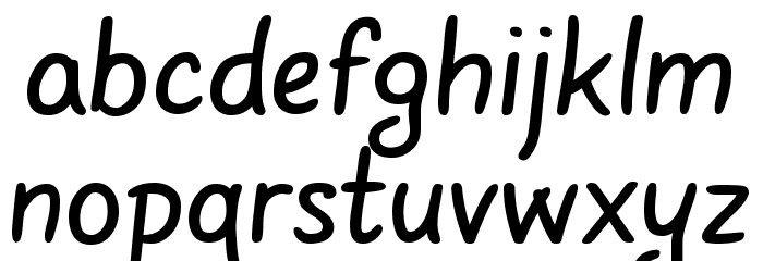 Gunny Manual Medium Font LOWERCASE