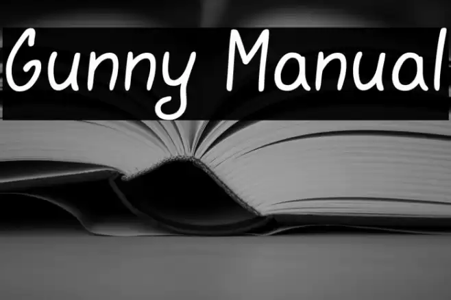Gunny Manual Font examples