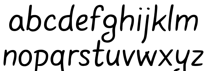 Gunny Manual Font LOWERCASE