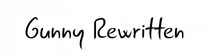 Gunny Rewritten  baixar fontes gratis