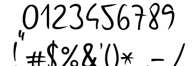 Gunny Rewritten Font OTHER CHARS