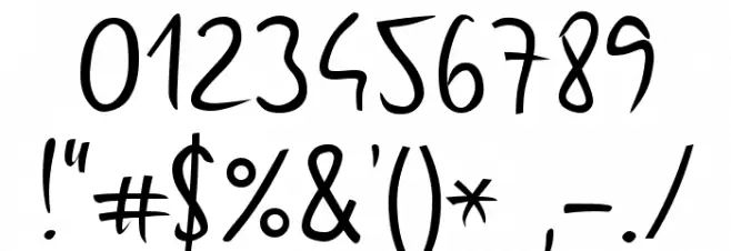 Gunny Rewritten Font OTHER CHARS