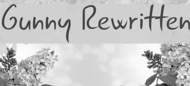 Gunny Rewritten Font examples