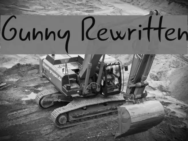 Gunny Rewritten Font examples