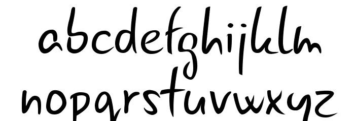 Gunny Rewritten Font LOWERCASE