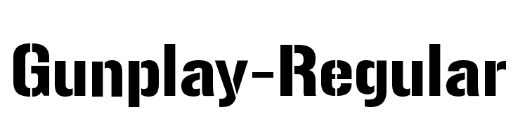 Gunplay-Regular Font