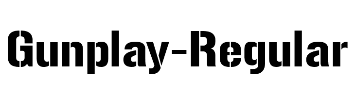 Gunplay-Regular  les polices de caractères gratuit tlcharger