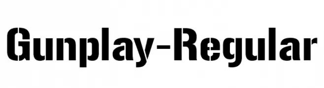 Gunplay-Regular  baixar fontes gratis