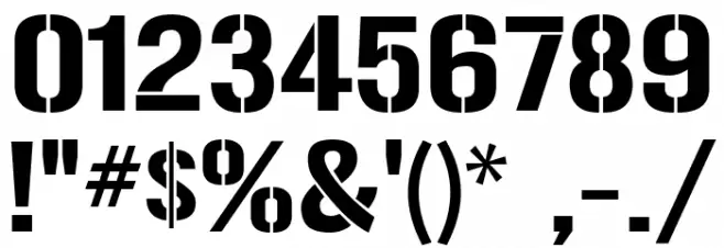 Gunplay-Regular Font OTHER CHARS