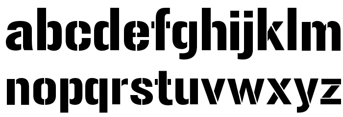 Gunplay-Regular Font LOWERCASE