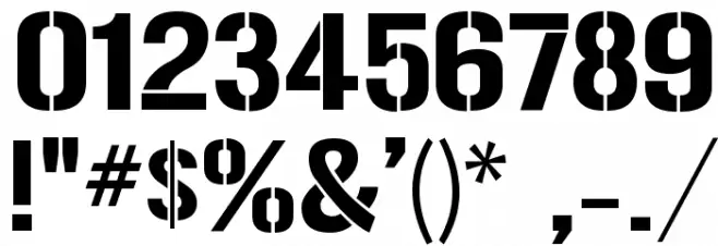 Gunplay Font OTHER CHARS