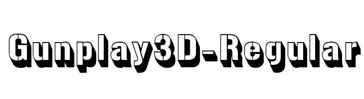Gunplay3D-Regular Font