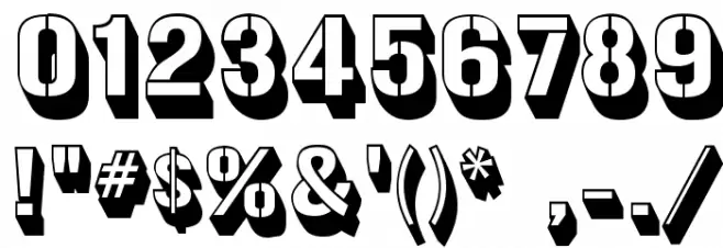 Gunplay3D-Regular Font OTHER CHARS