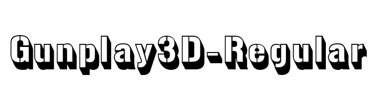 Gunplay3D-Regular  Frei Schriftart Herunterladen
